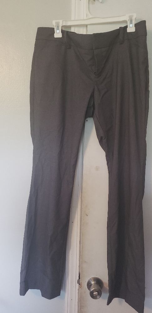 Gray bootcut trousers